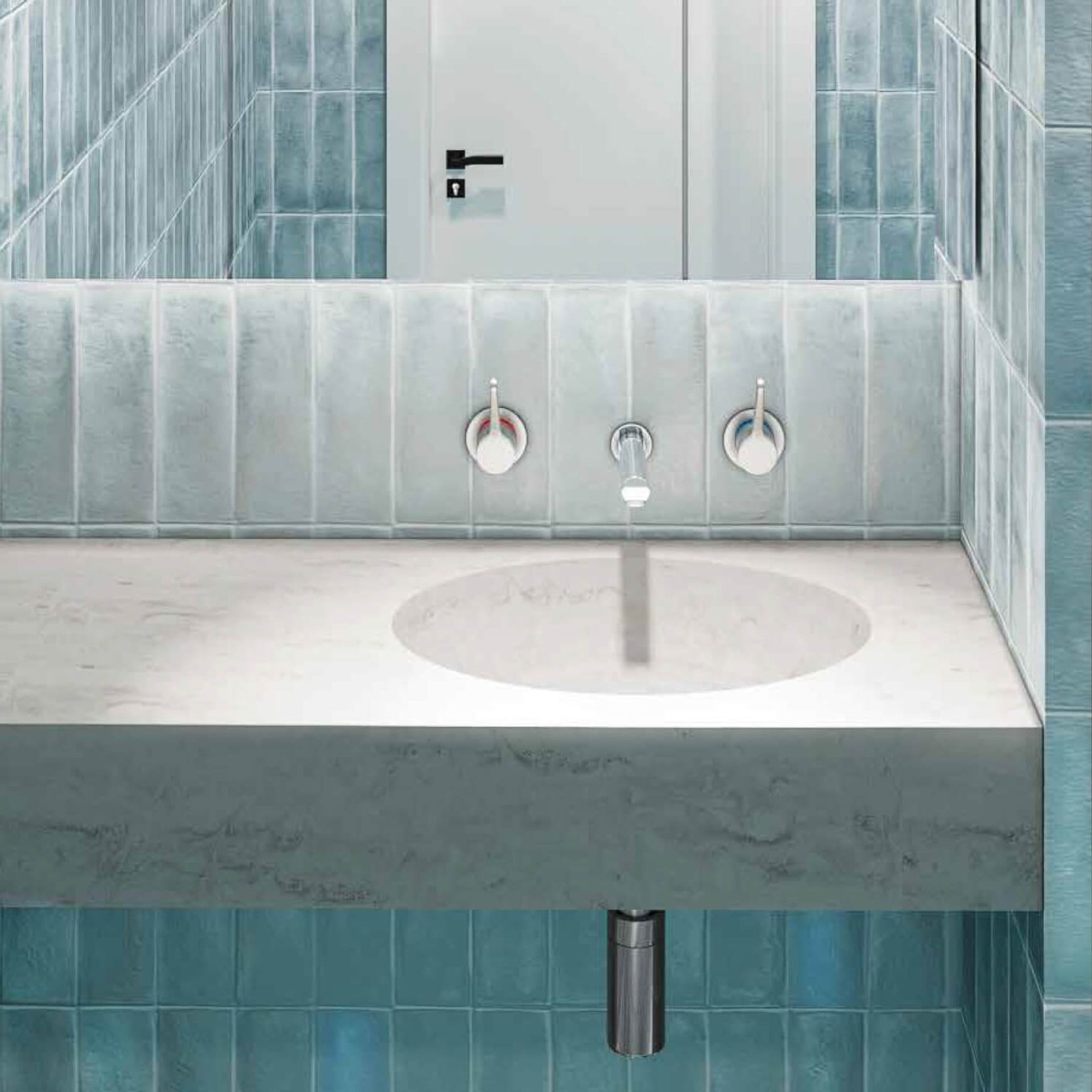 Corian® Vanity Top & Basin 338W