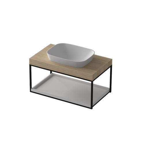 Floorstanding 900mm MDF timber Vanity and Basin G2728-0