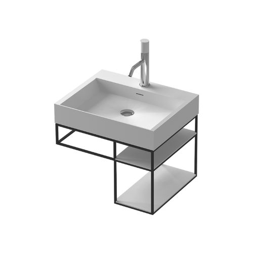 G2734-0 Wall Hung Solid Surface Minimalist Vanity