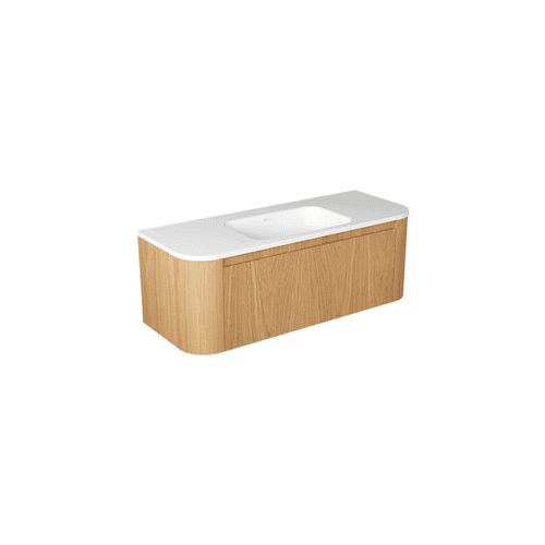 Curved Tondo Arco 1200 Single Drawer Wall Hung Vanity