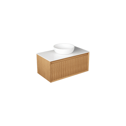 Plato Largo 900 Single Drawer Wall Hung Vanity - 6 Colours
