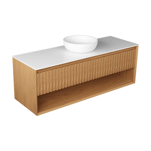 Plato Largo 1500 Open Shelf Wall Hung Vanity Range