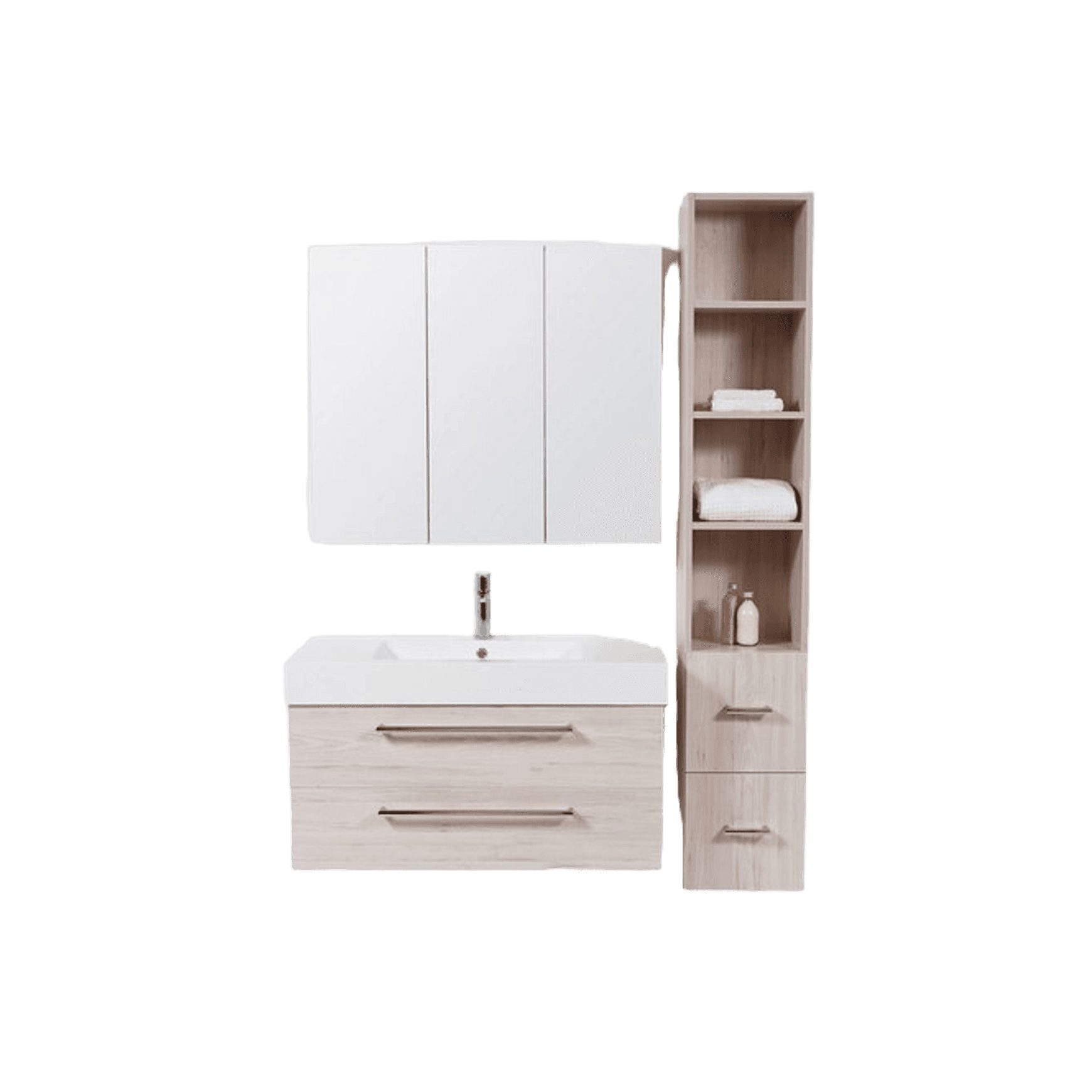 Splash Wall-Hung Vanity, 2 Drawers