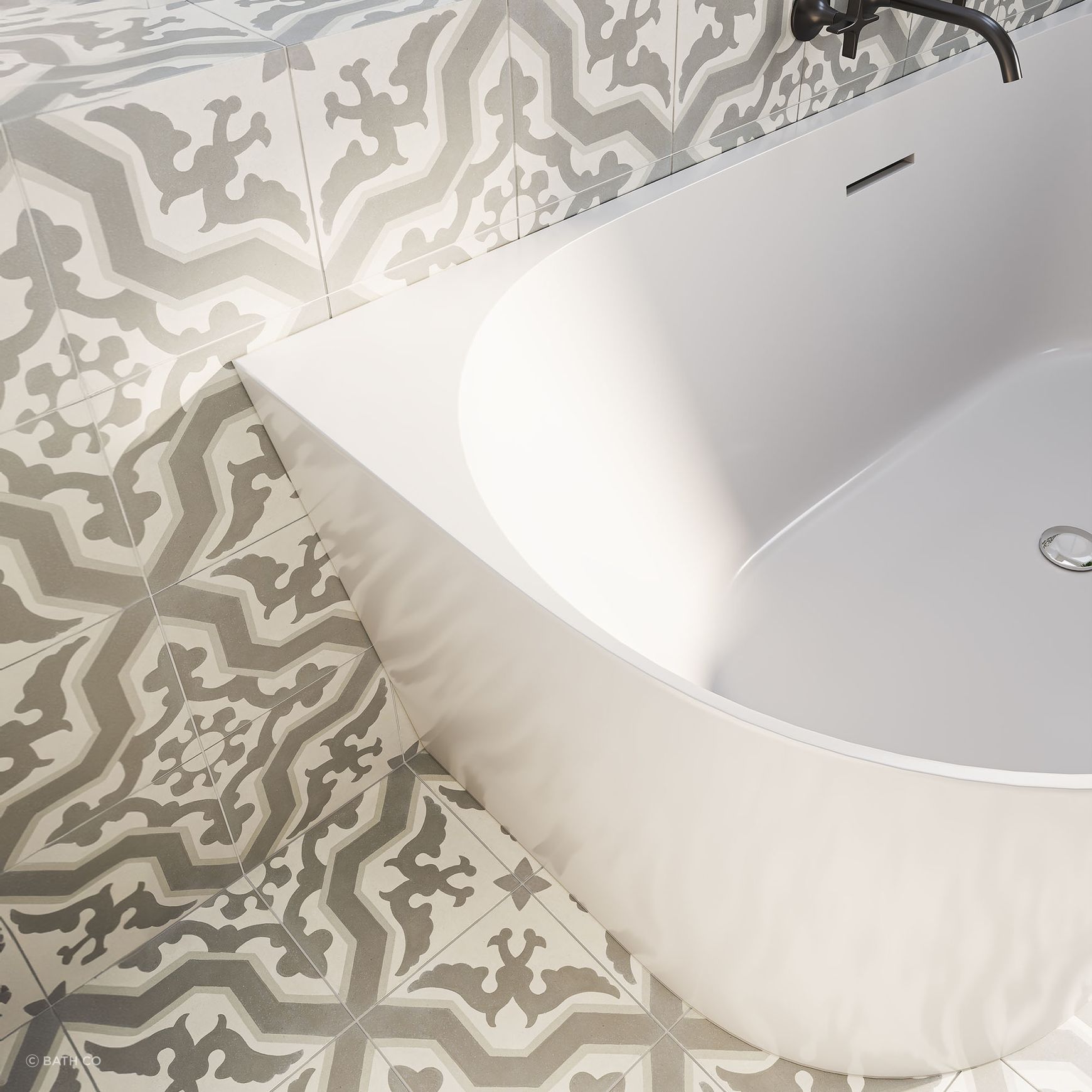 Peace Back-To-Wall Bath