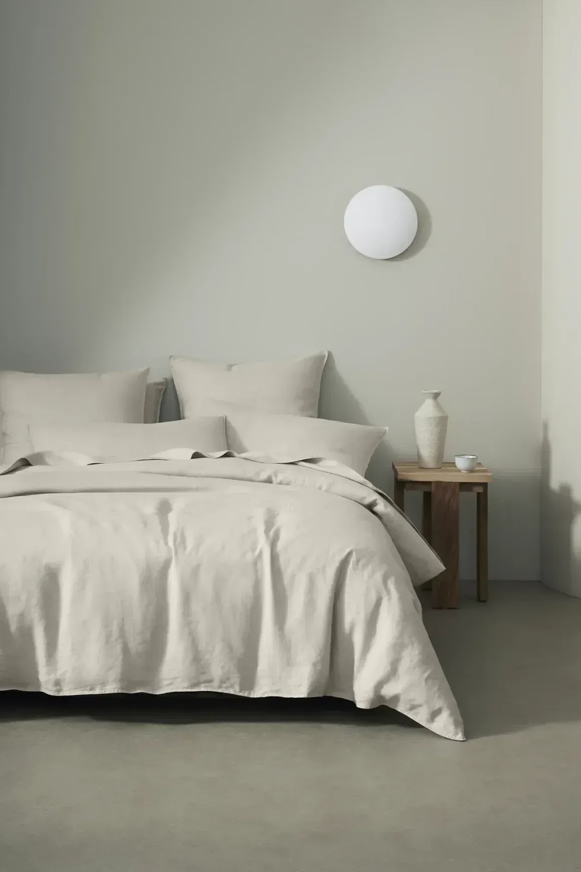 Ravello Linen Flat Sheet - Bone | Weave Home Bed Linen