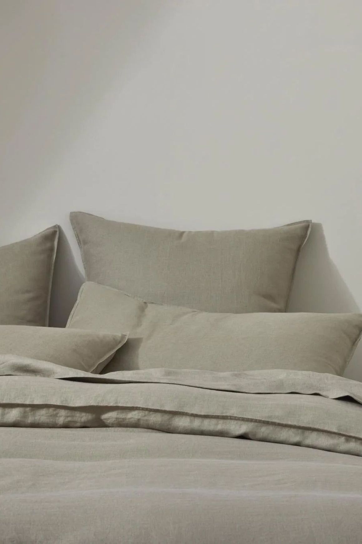 Ravello Linen Fitted Sheet - Caper | Weave Home Bed Linen