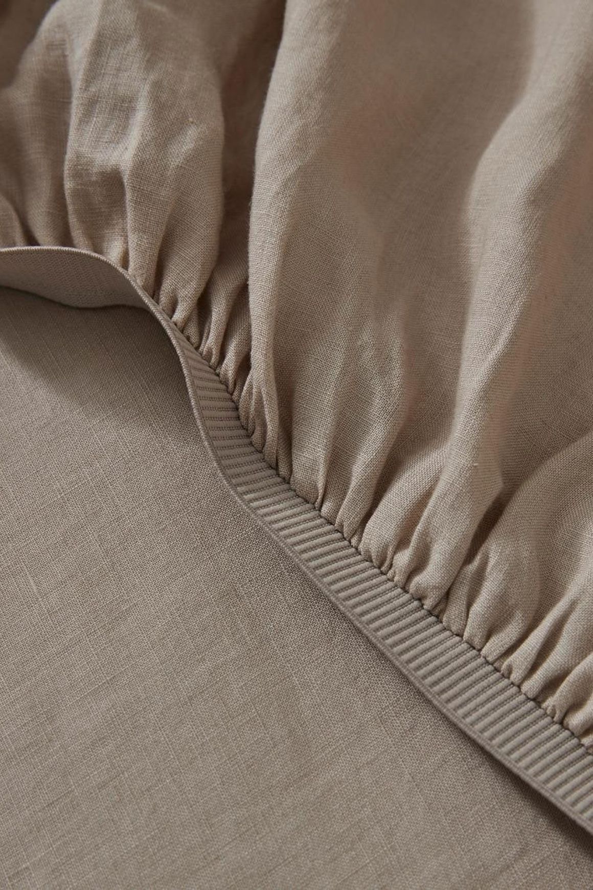Ravello Linen Fitted Sheet - Shell | Weave Home Bed Linen