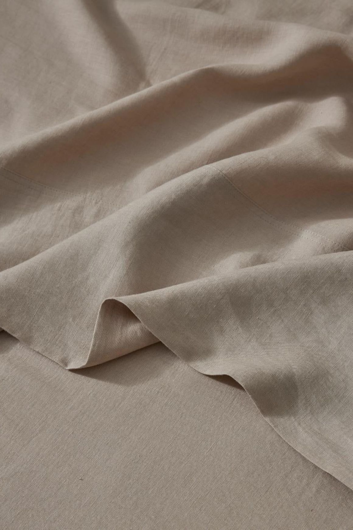 Ravello Linen Fitted Sheet - Shell | Weave Home Bed Linen