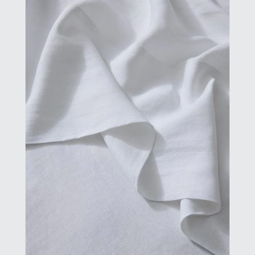 Ravello Linen Flat Sheet - White | Weave Home Bed Linen