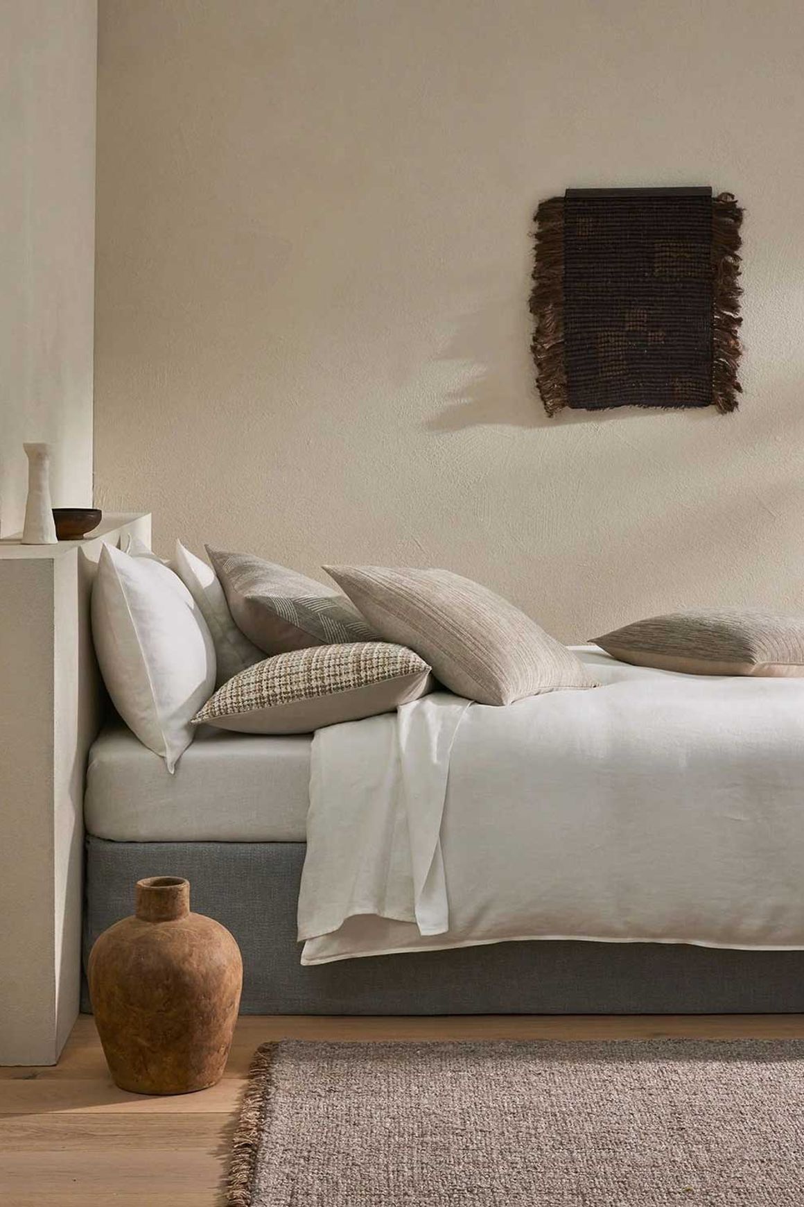 Ravello Linen Flat Sheet - White | Weave Home Bed Linen