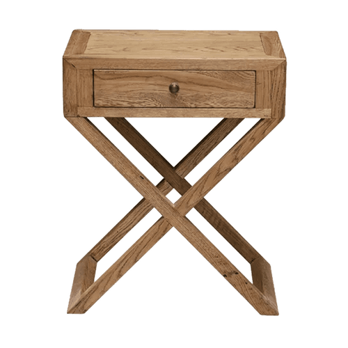 Italia Riviera Bedside with Cross Legs