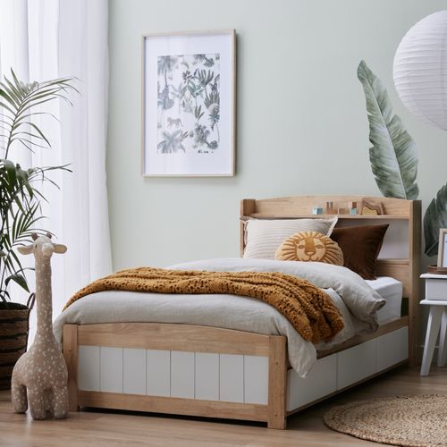 Rio Toddler Single Storage Bed | Hardwood Frame
