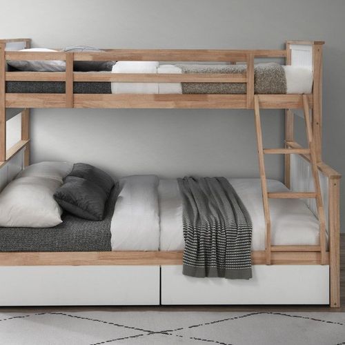Myer Triple Bunk Bed with Storage | Hardwood Frame