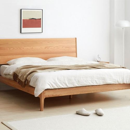 Seattle Natural Solid Oak Bed Frame