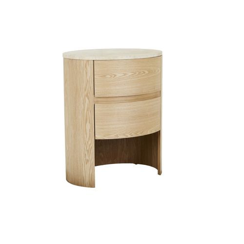 Oberon Lune Marble Bedside