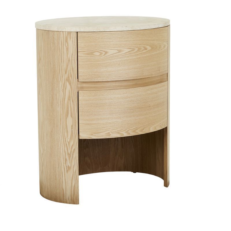 Oberon Lune Marble Bedside