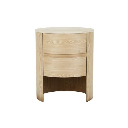 Oberon Lune Marble Bedside