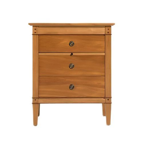 Trenail Bedside Cabinet 3 Drawer/Slide