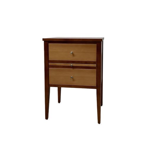 Newport Bedside Cabinet Pair 2 Drawer/Slide