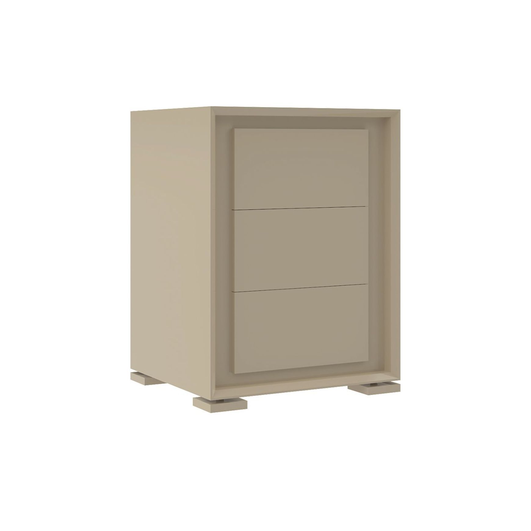Zurich Three Drawer Bedside