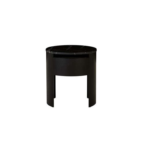 Oberon Crescent Marble Bedside