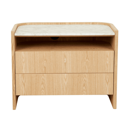 Elsie Two Drawer Bedside