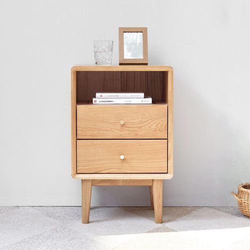 Oslo Natural Solid Oak Bedside Table