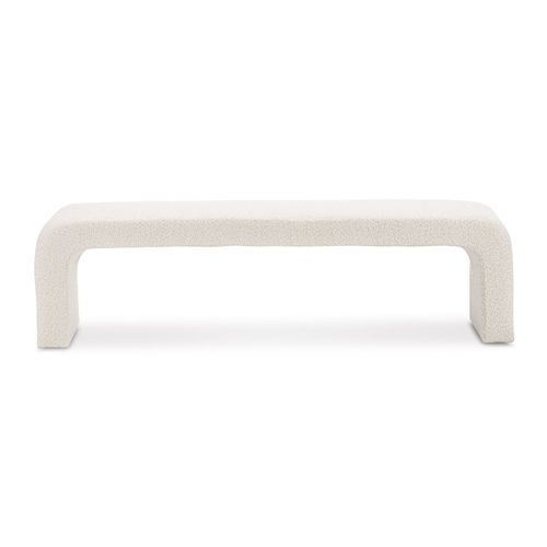 Harper 160cm Arch Bench Seat | Cream Bouclé