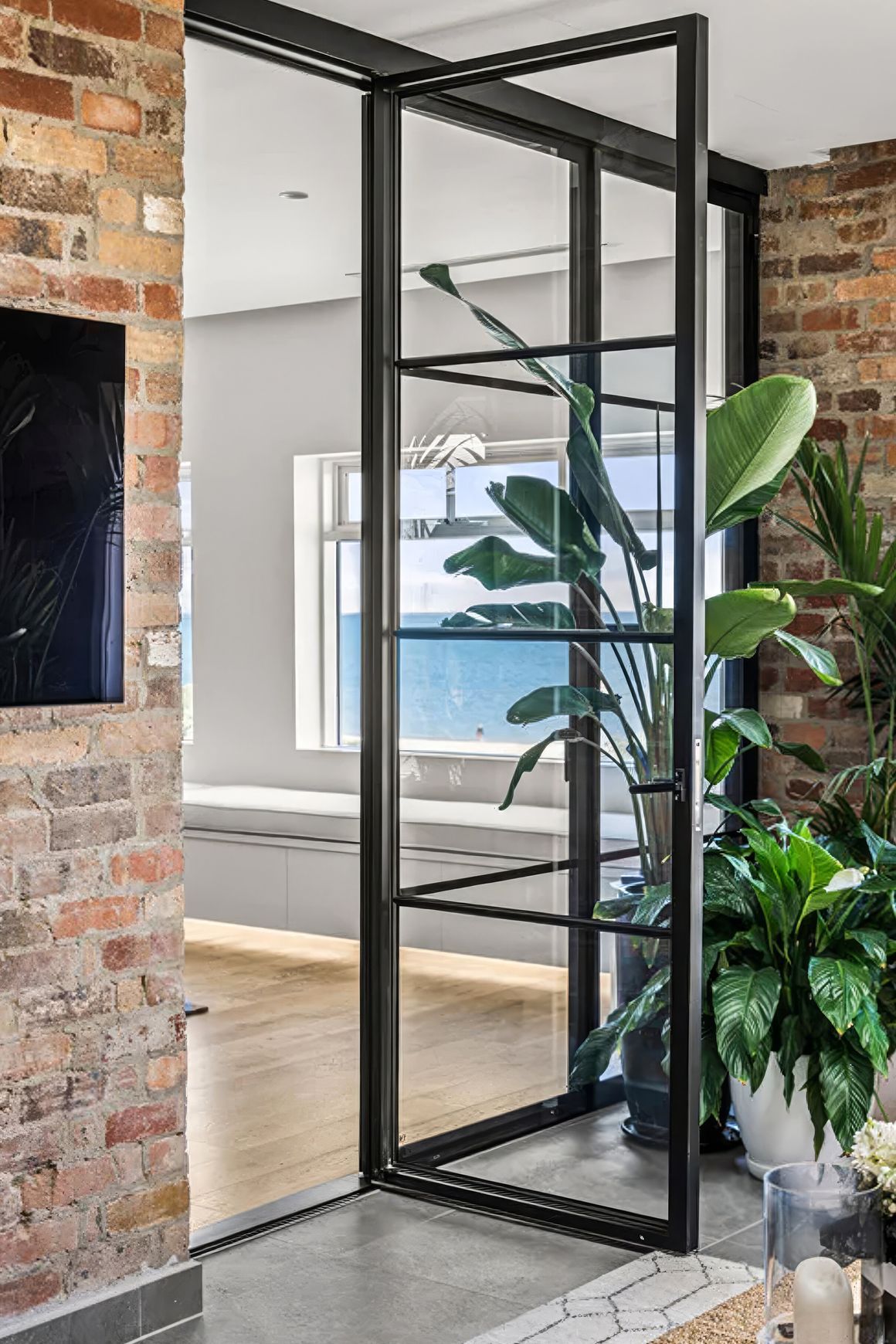 Steel Frame Glass Bifold Doors - Galvanised FPS50