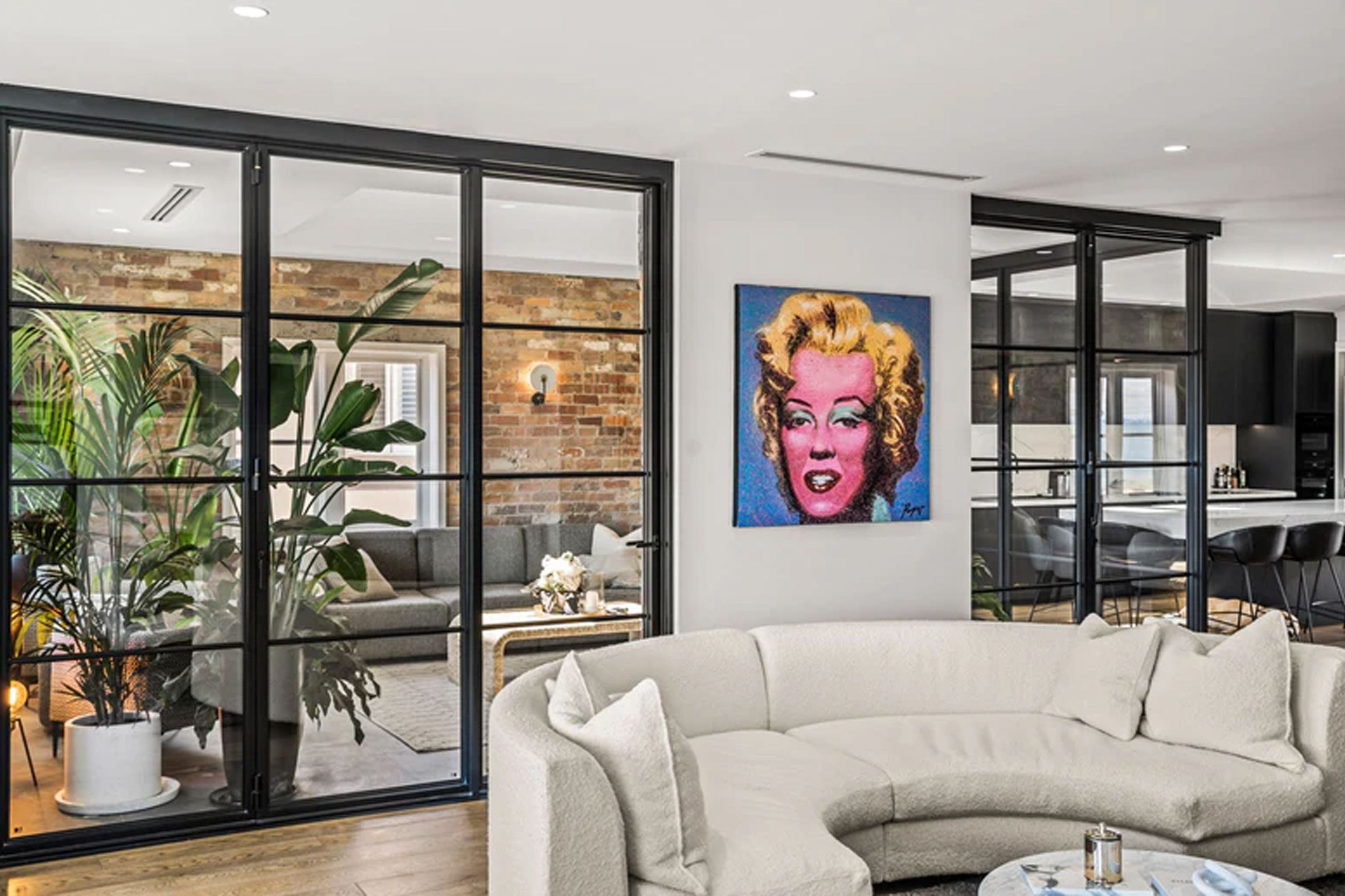 Steel Frame Glass Bifold Doors - Galvanised FPS50
