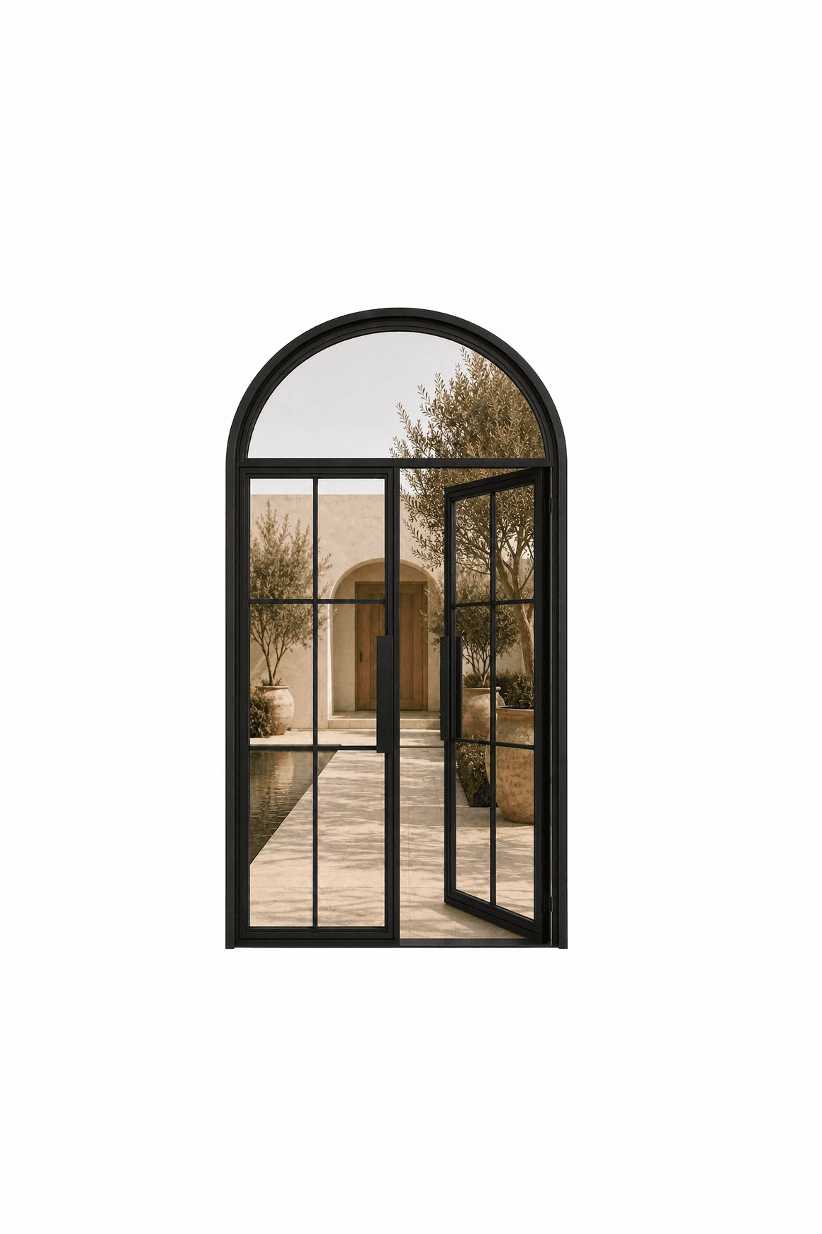 Full-Arch Double Door — French l SD10 l Steel Doors