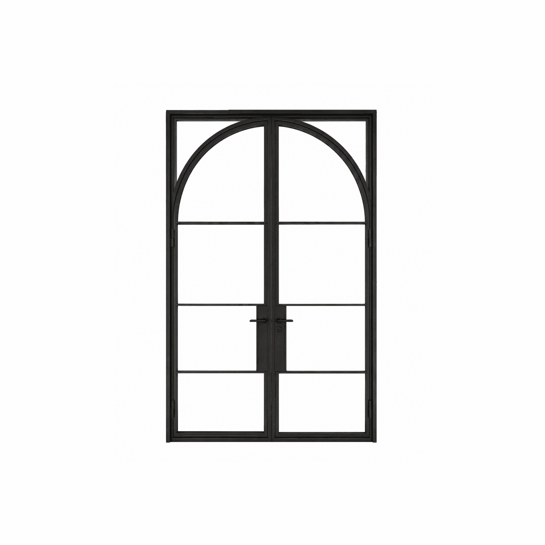 Arch-in-Square Double Door l SD12 l Steel Doors