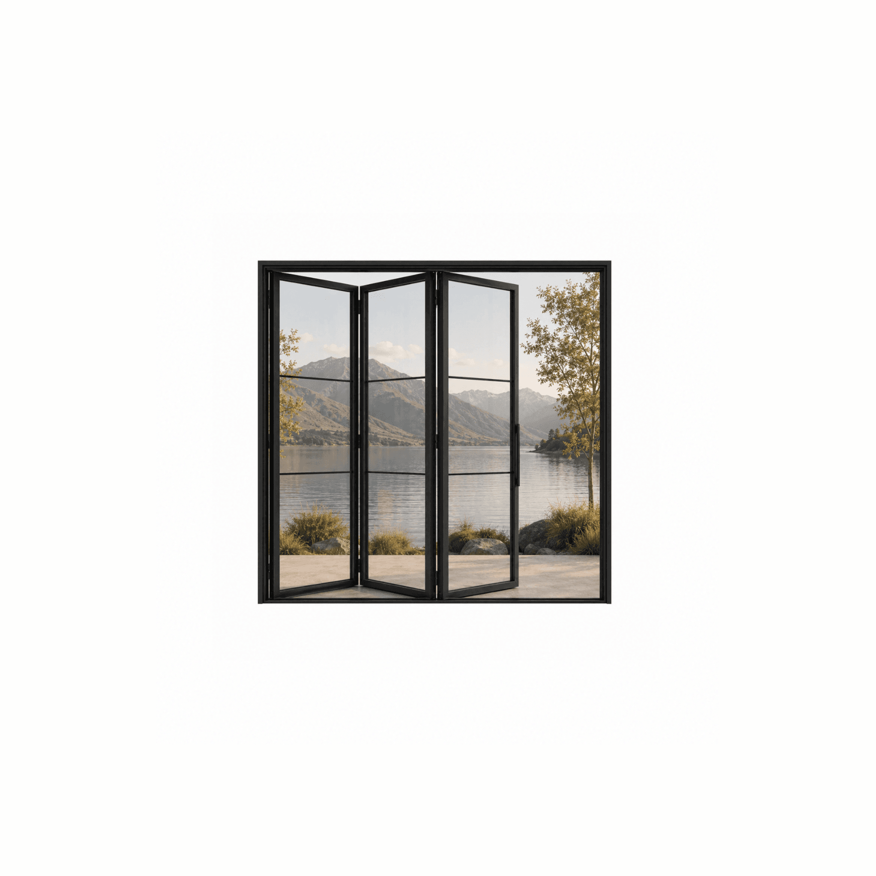 Tri-Panel Bi-Fold Door l SD13 l Steel Doors