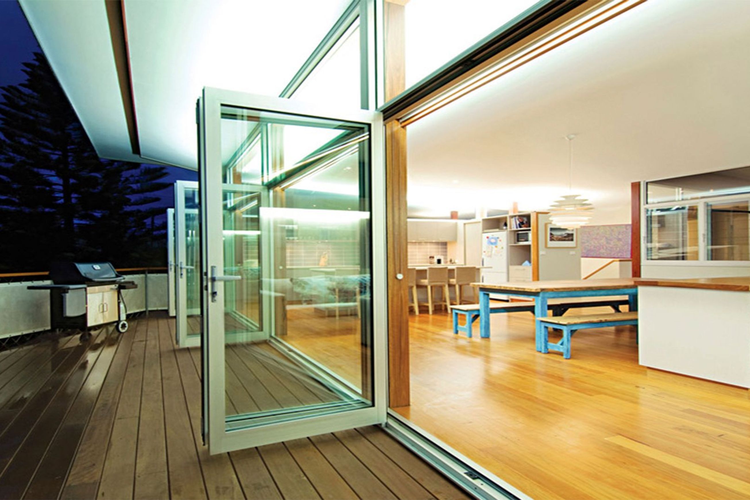 Elevate | Series 410 | Bi-Fold Door (Bottom Rolling)