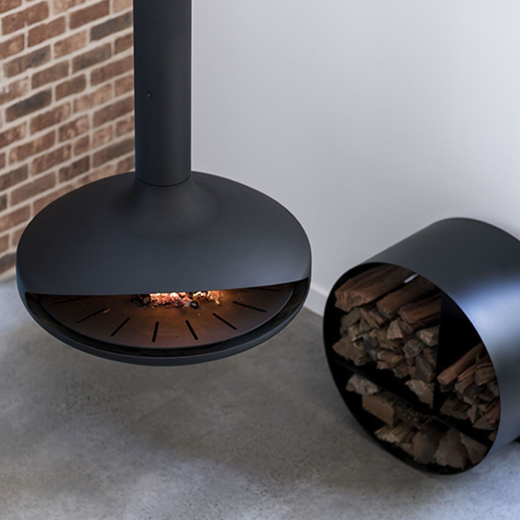Aurora Aether Suspended Fireplace