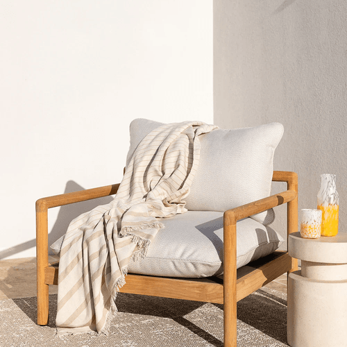 Baya Banksia Throw - Almond | Summer Outdoor Style