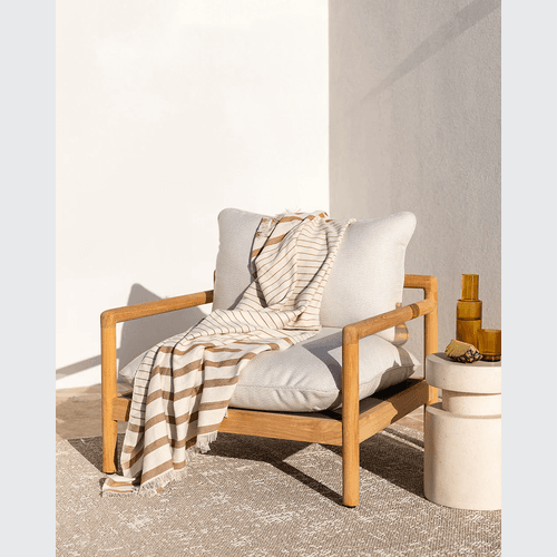 Baya Banksia Throw - Pecan | Summer Outdoor Style
