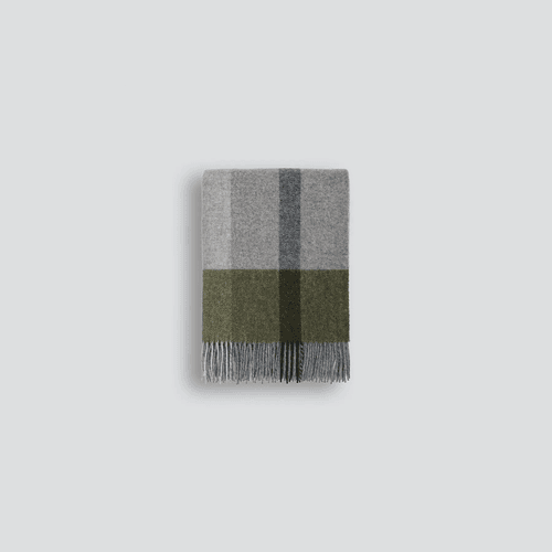 Baya Brunswick Throw - Olive | Pure NZ Wool