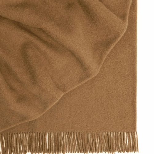 Weave Home Nevis Throw Blanket - Nutmeg | NZ Lambswool