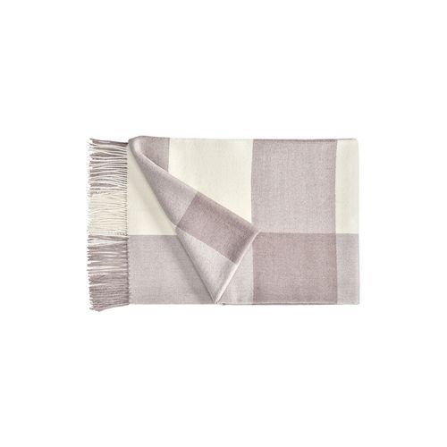 Fischbacher 1819 Alpaca Throw - Carre White and Rose