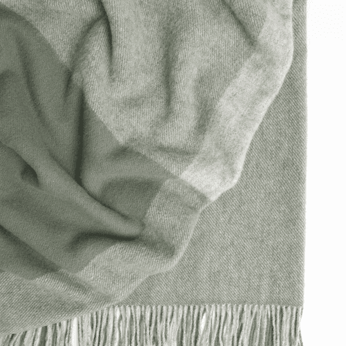 Weave Home Riverton Throw - Aloe | 100% Wool | Large