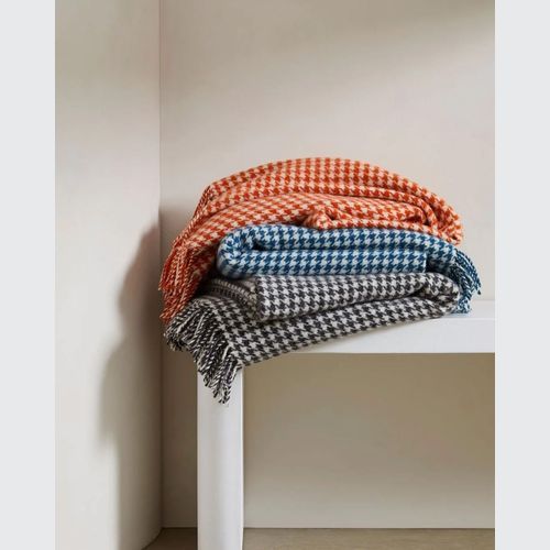 Weave Home Huxter Throw Blanket - Petrol | 100% Wool