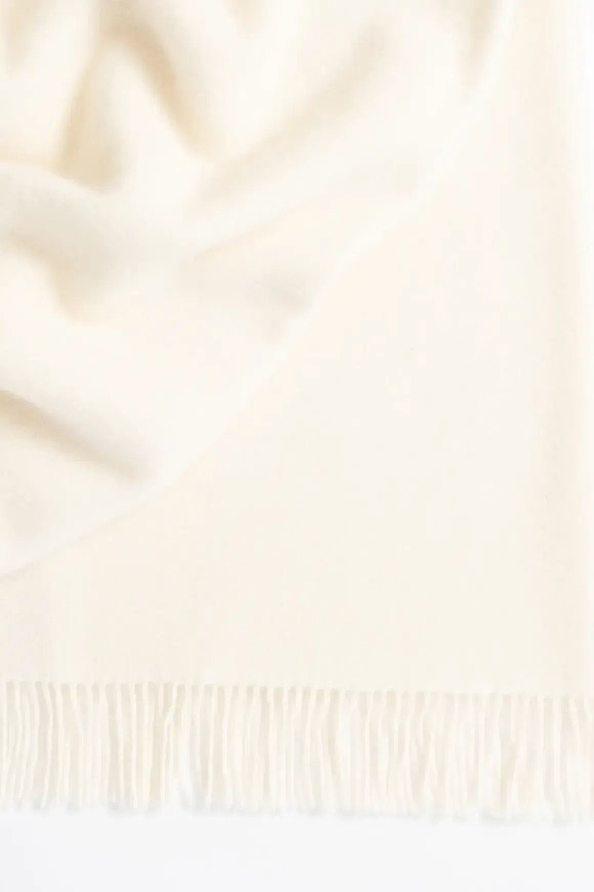 Weave Home Nevis Throw Blanket - Snow | NZ Lambswool
