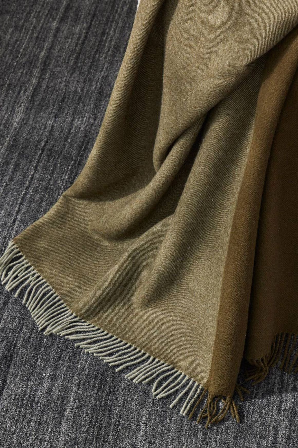 Weave Home Fiord Throw Blanket - Kelp | 100% Premium Wool