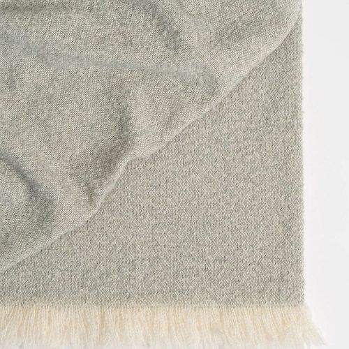 Weave Home Clive Wool Throw Blanket - Laurel | NZ Made | Bouclé
