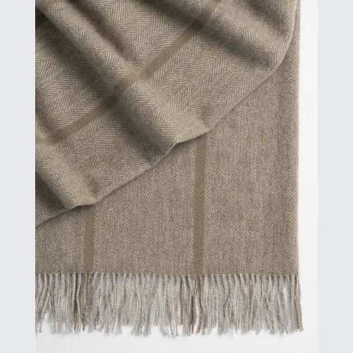 Weave Home Mosgiel Wool Throw Blanket - Moss | Large Size