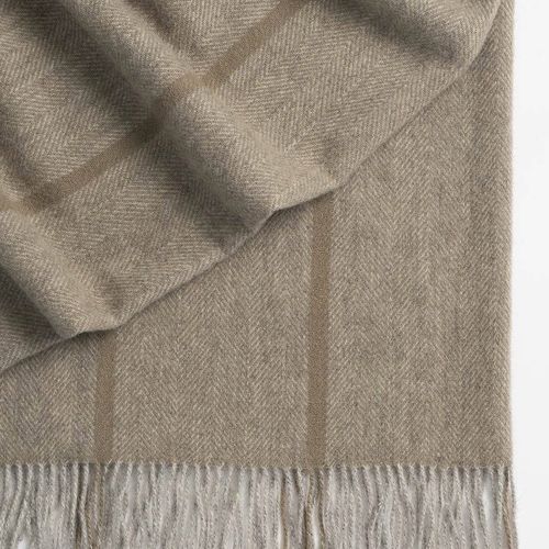 Weave Home Mosgiel Wool Throw Blanket - Moss | Large Size