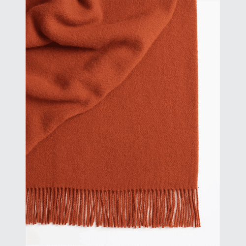 Weave Home Nevis Throw Blanket - Umber | NZ Lambswool