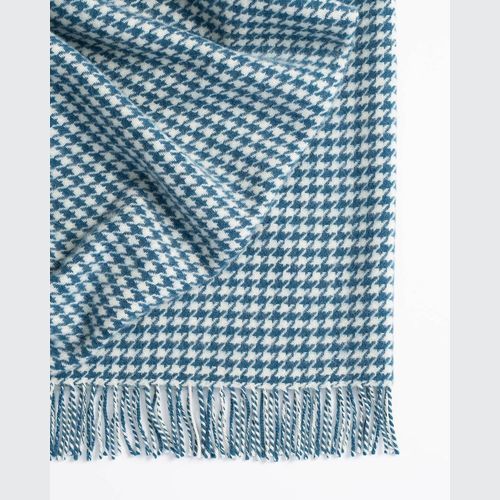 Weave Home Huxter Throw Blanket - Petrol | 100% Wool
