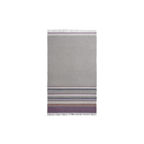 Weave Home Lawrence Wool Throw Blanket - Mulberry | Large Size